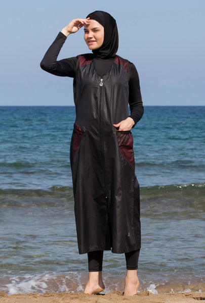 AdabKini Ceren, One-Piece Pool SwimWear, Covered Swimsuit, Covered Swi