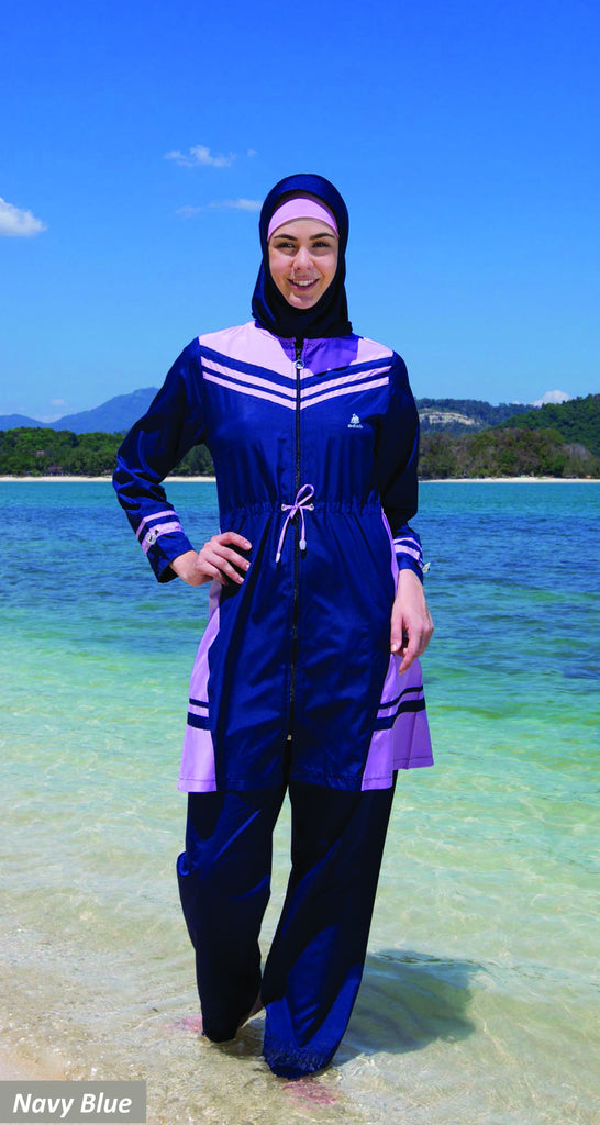 Navy Blue Burkini Swimwear